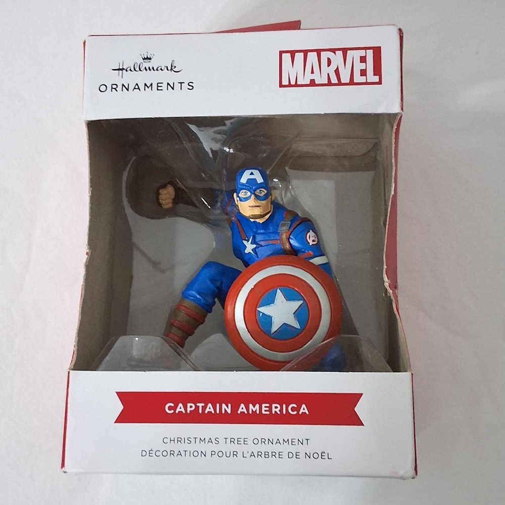 Hallmark Marvel Avengers Captain America Ornament, NEW
